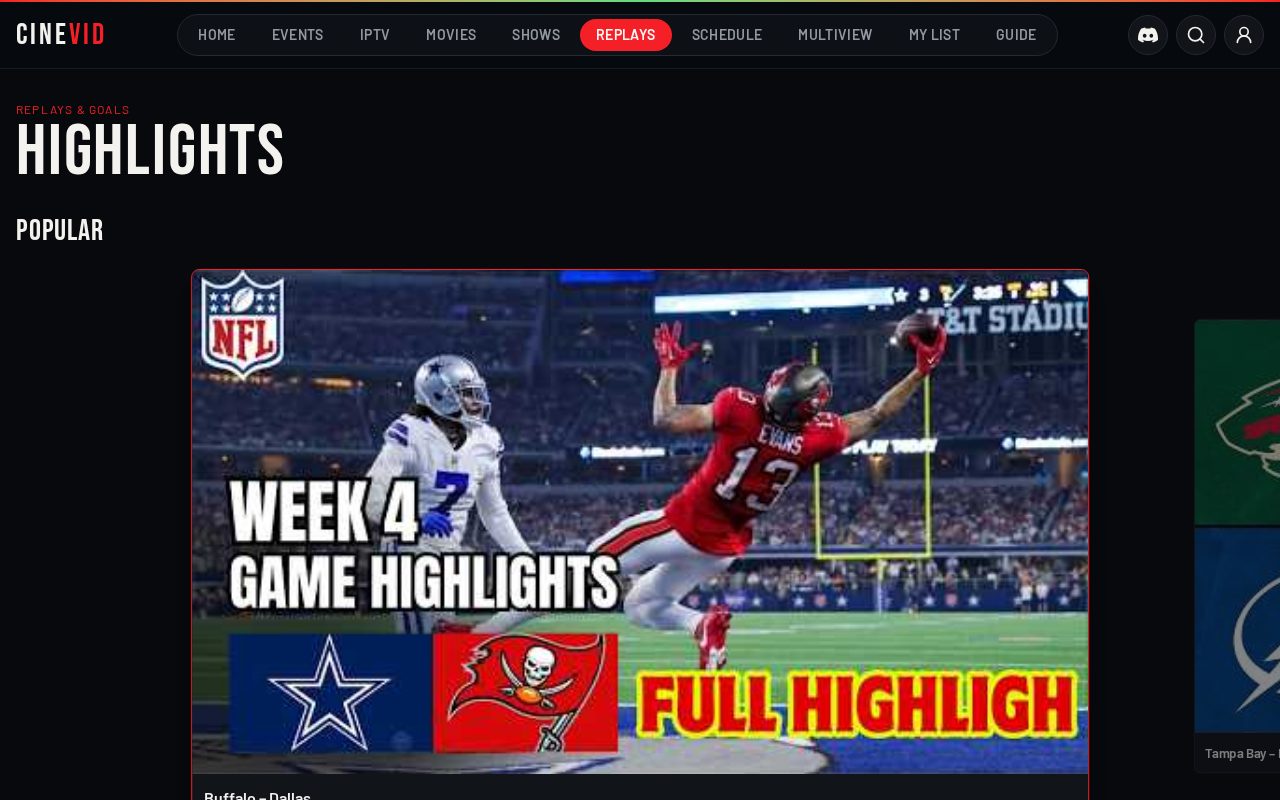 Replays & highlights on desktop