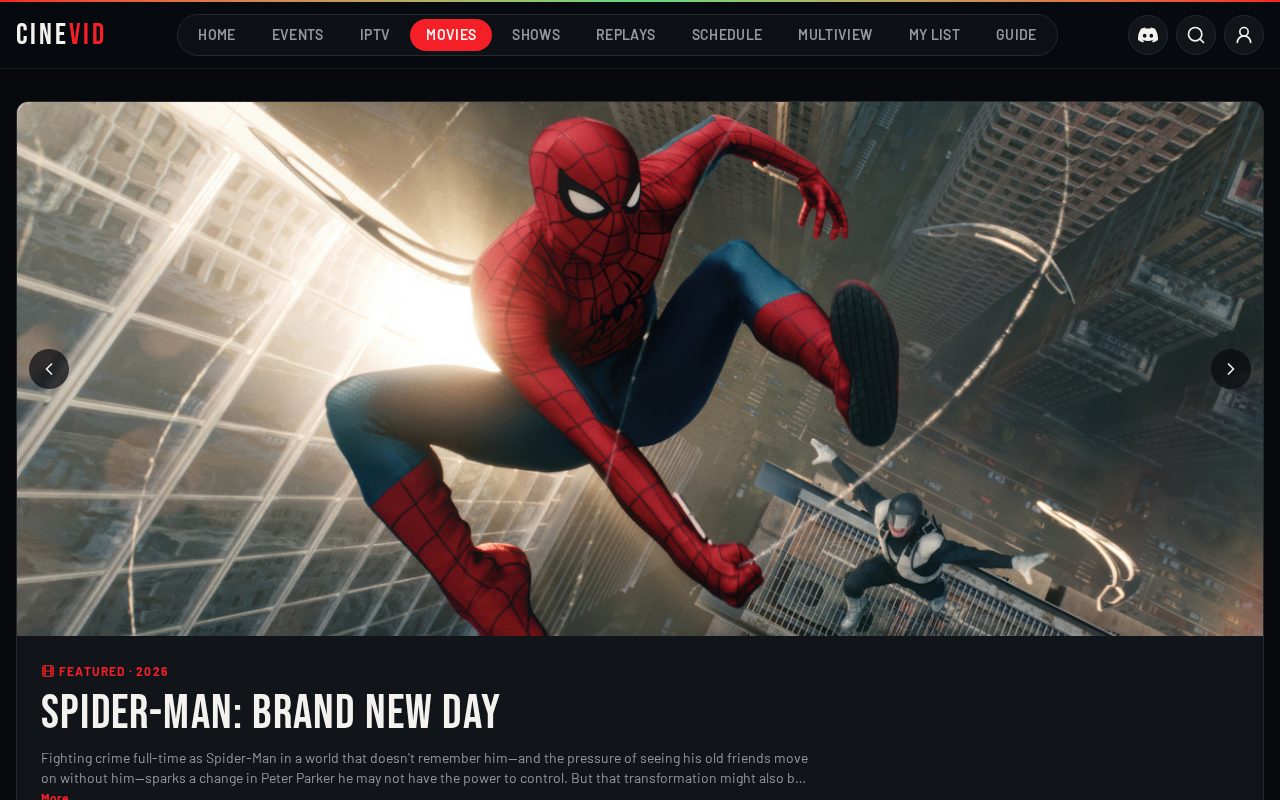 Movies & shows on desktop